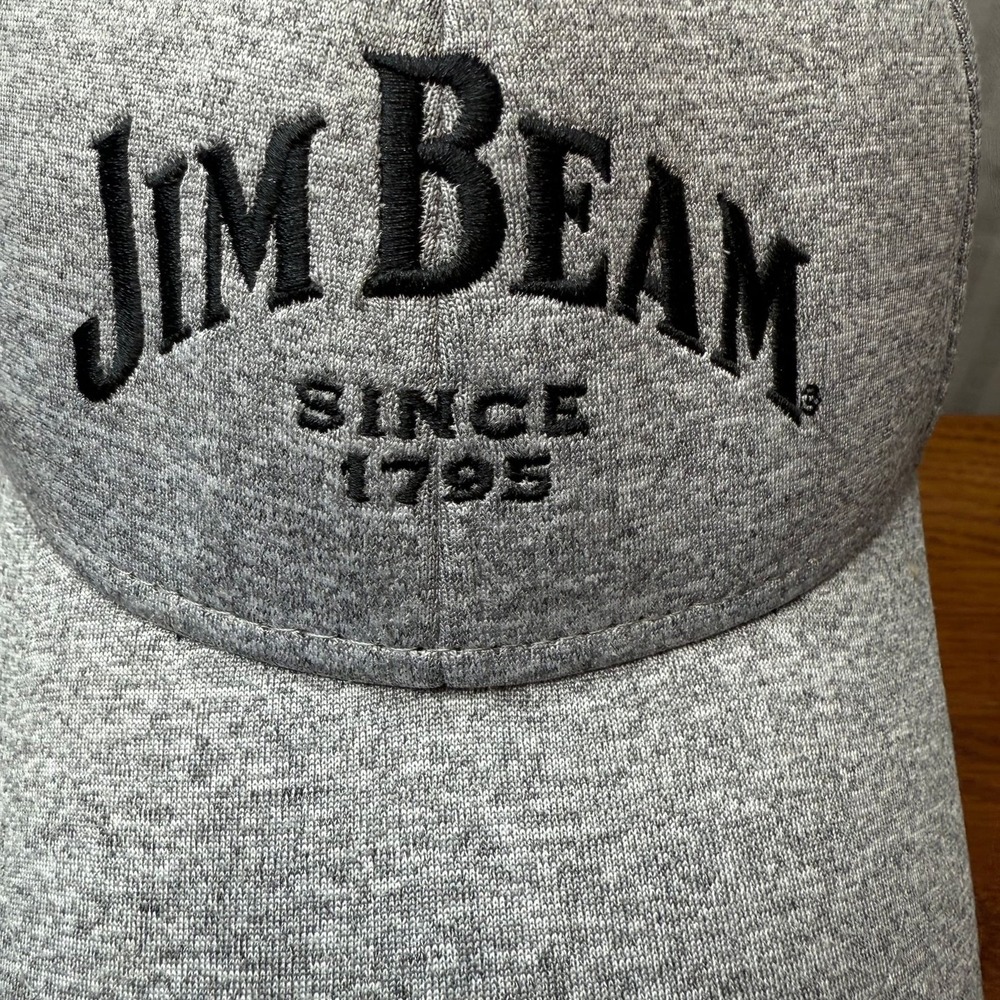 Jim Beam Cap 'Since 1795' Grey Adjustable Baseball‎ hat bourbon whiskey fan wear